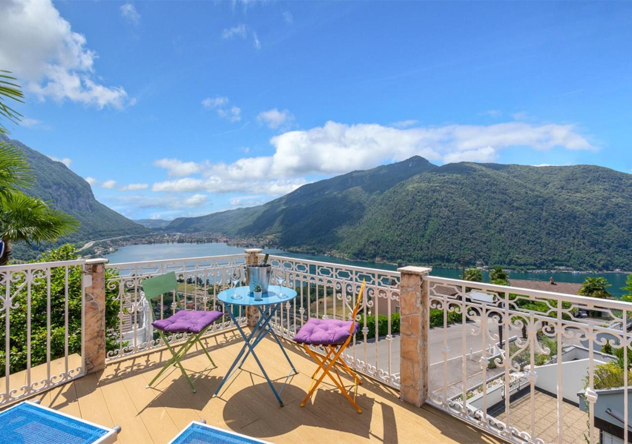 Casa Belvedere Rovio Exteriér fotografie